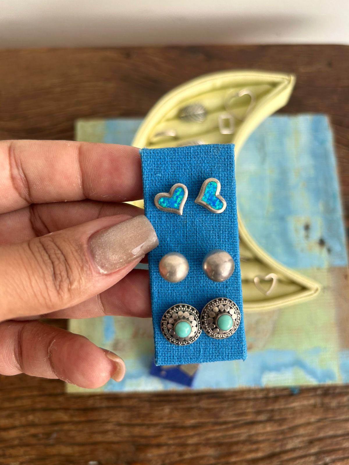 Paleta Trio Azul Artesanato da Gabi