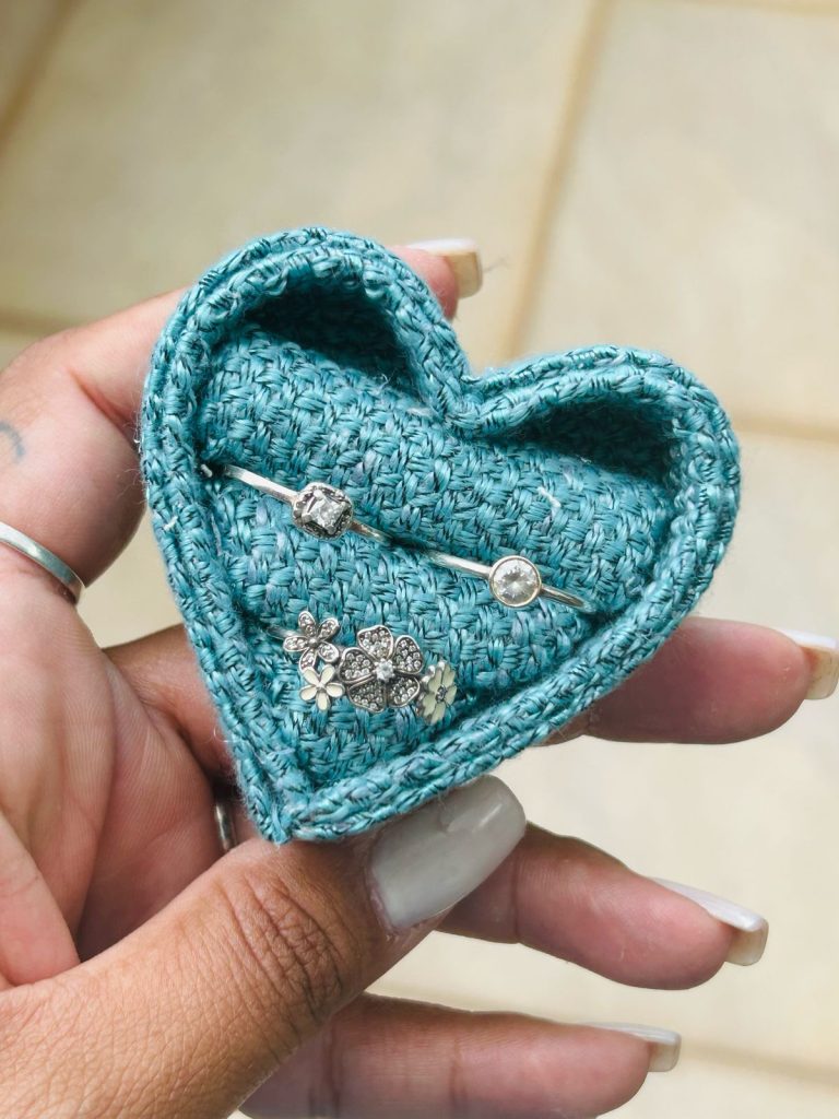 Coração 6cm Azul