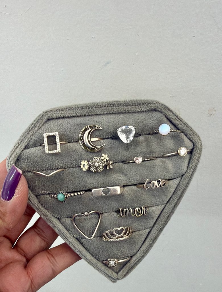 Bandejinha Diamante 12cm Cinza